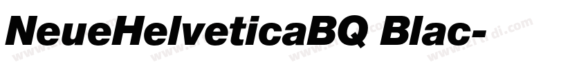 NeueHelveticaBQ Blac字体转换